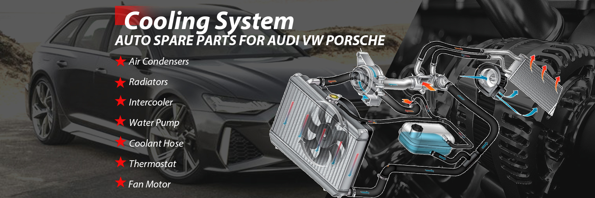 calidad Piezas de enfriamiento autos fábrica